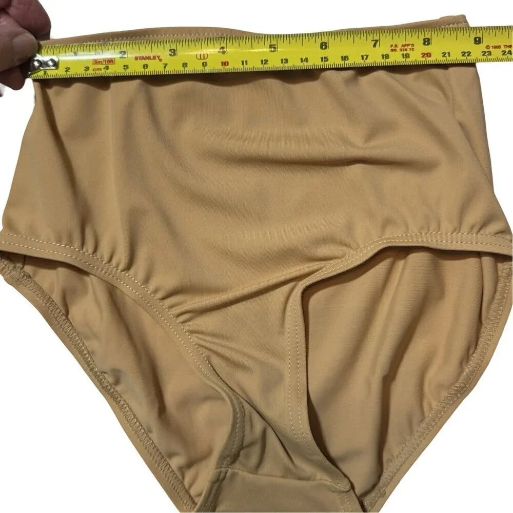 BALERA Dancewear Pull-On High-Wast‎ Briefs Girls Size MC Nude Ballet Lyrical NEW